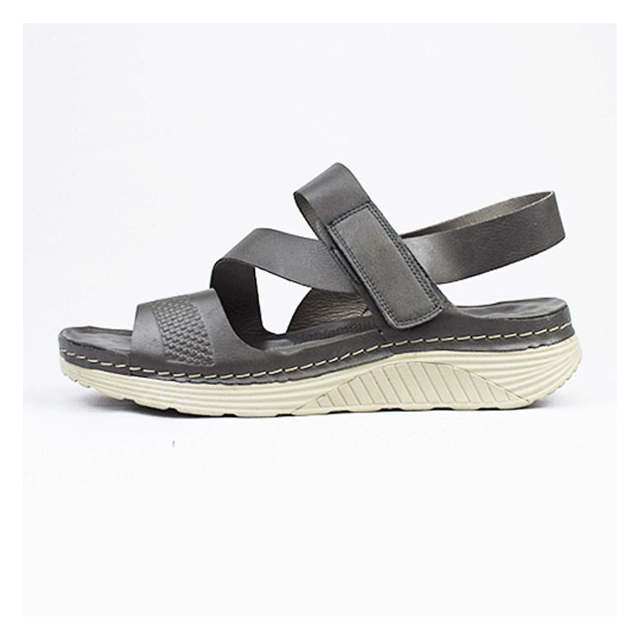 Sandale confort pour femme s011 gris Sandales médicales femme Maroc